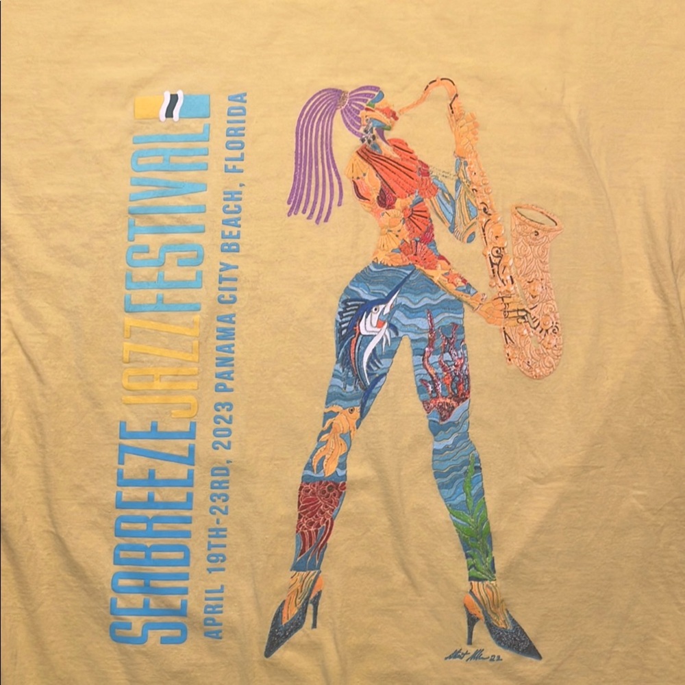 Seabreeze Jazz Festival Graphic Tee, Size Large